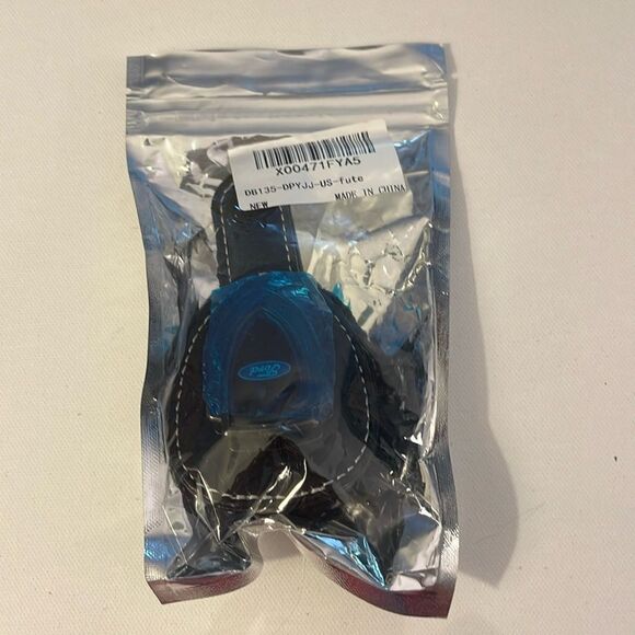 Ford Sunglass Holder for Car with Logo Black PU Leather NWT - Picture 7 of 9